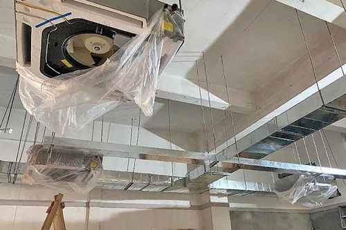 致鲜邀约 广东合昌今日签约谢岗美蓝料理餐厅天花机工程